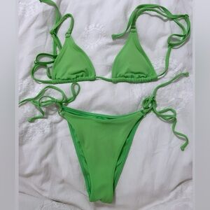 Pacsun, Green, Swimsuit bikini SET, XSmall